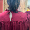 Garnet Tiered Ruffle Sleeve Blouse