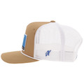 Hooey Wright Brothers Tan & White 5 Panel Trucker Hat WB021