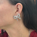Double Bow Post Earrings