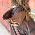 STS Ranch Youth Brown Brazos Jacket With Hidden Hood