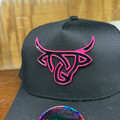 Lost Calf Metal Rosy Black A-Frame Hat LC-MRBA