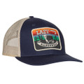 Lazy J Ranch Navy & Tan Serape Sunrise Mid Profile Trucker Hat NVYTAN3MULTI