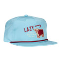 Lazy J Ranch Carolina Blue Red Premium Ranch Rope Trucker Hat CBPREMIUM