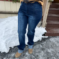 2 Fly Dark Wash Line Drive Cuffed Jeans 2Fly-LDJ