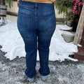 2 Fly Dark Wash Line Drive Cuffed Jean
