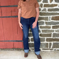 2 Fly Dark Wash Line Drive Cuffed Jeans 2Fly-LDJ