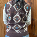 L&B Horse Bit Aztec Knit Vest