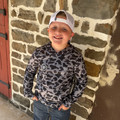 Rock & Roll Boy's Grey Camo Performance Mesh Hoodie BB94T07699