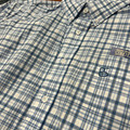Panhandle Men's Blue Plaid Long Sleeve Button Down Shirt SMB2S07400