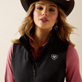 Ariat Women's Black Logo Softshell Vest