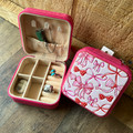 Pink Bows Travel Jewelry Box