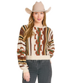 Rock & Roll Ladies Brown Textured Sweater