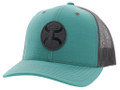 Hooey Blush Teal & Grey Trucker Hat 2205T-TLGY