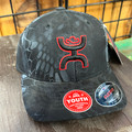 Youth Chris Kyle Hooey Black Flexfit with Black / Red Hooey Logo