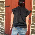Panhandle Ladies Black Boot Stitch Embroidered Jersey Tee LW21T08439-B