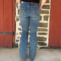 Rock & Roll Ladies Crossed Embroidered Medium Vintage Wash Riding Jeans
