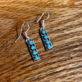 Zuni Handmade Kingman Turquoise Earrings - Janice Spencer