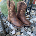 Roper Toddler Girl's Brown Bailey Floral Scroll Boot