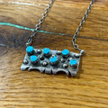 Navajo Handmade Kingman Turquoise Necklace - Steve Francisco