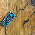 Navajo Handmade Kingman Turquoise Necklace - Steve Francisco