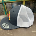 Hooey "Zenith" Grey and White Trucker Hat 2024T-GYWH