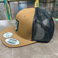 Bronx Hooey Brown / Black 6-Panel Trucker with Black / Grey Patch