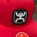 Youth Zenith Hooey Red and Black 6-Panel Trucker with Black / White Patch