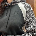 Hooey Ladies "Savannah" Black Cheetah Print Hoody