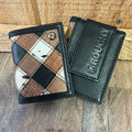 Hooey "Smackdown" Patchwork Leather Bifold Money Clip Front Wallet