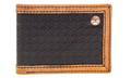 Hooey Hands Up Basket Weave Front Pocket Bifold Wallet