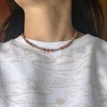 Handcrafted Orange Spiny & Sterling Silver 3-6mm Beaded Necklace