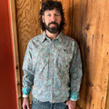 Panhandle Slim Men's Paisley Long Sleeve Peacock Snap Shirt