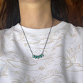 Kingman Turquoise 5-Stone Pendant Necklace