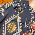 Hooey Boy's Weekender Navy Aztec Polo HP2601NVAZ-Y