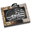 Montana Silversmiths Hunters Stars & Stripes Buckle A1087S