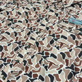 Rock & Roll Men's Camel Camo Printed Tek Short Sleeve Snap Shirt BMN3S08394