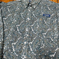 Panhandle Slim Men's Tan and Blue Paisley Long Sleeve Button Up