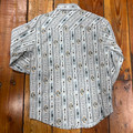 Panhandle Boy's Tan Southwest Print Long Sleeve Snap Shirt RBN2S08243