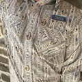 Panhandle Boy's Tan Southwest Print Long Sleeve Snap Shirt RBN2S08243