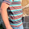 Hooey Men's "The Drive" Serape Aztec Polo HP2602AZBK