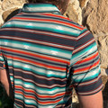 Hooey Men's "The Drive" Serape Aztec Polo HP2602AZBK