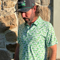 Hooey Men's "Weekender" Green Golf Polo