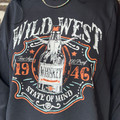 Rock & Roll Ladies Black Whiskey Graphic Pullover BW91T08433