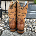 Tin Haul Men's Wirelash Barbed Wire Square Toe Boot