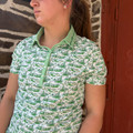 Hooey Ladies "Palmer" Green Hills Golf Polo HP2605GRWH