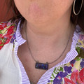 Hada Collection Purple Mojave Bar Necklace
