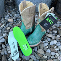Tin Haul Little Girl's Cactatillow Teal Square Toe Boots 14-018-0102-5084 BR