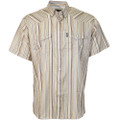 Hooey Men's "Sol" Cream Striped Short Sleeve Snap Shirt