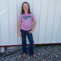 Hooey Girl's Pink Cowgirl Cool Graphic Tee HT2635PK-Y