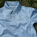 Panhandle Boys Blue Short Sleeve Snap Polo